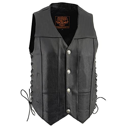 Amazon.com: Milwaukee Leather LKM3701 Men's Black Leather Classic